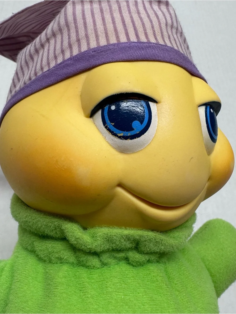 Vintage Hasbro Glo Worm Gloworm Plush Light Up Toy Works Playskool